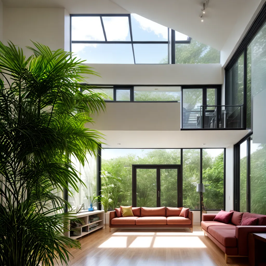 sala plantas janelas eco sustentavel