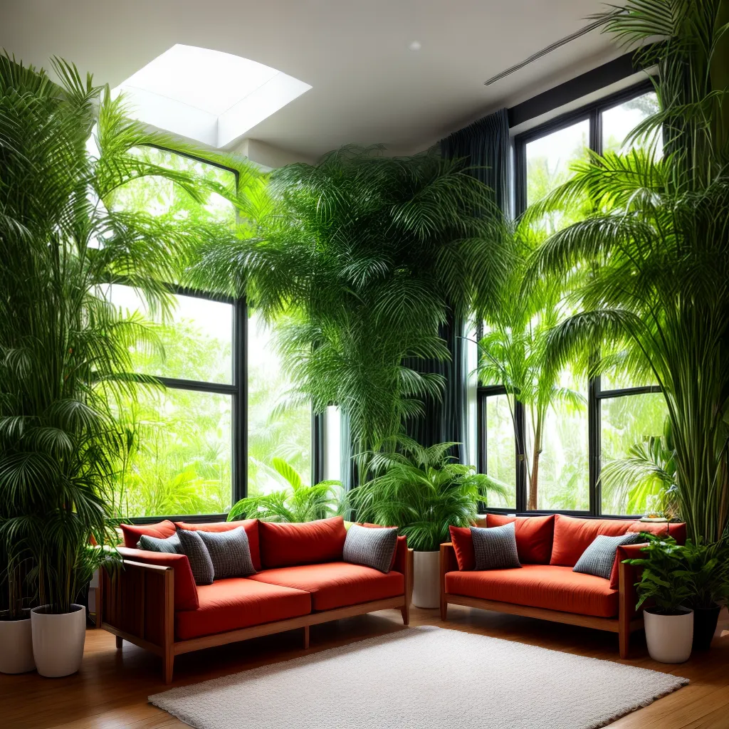 sala verde janelas plantas acolhedora 1