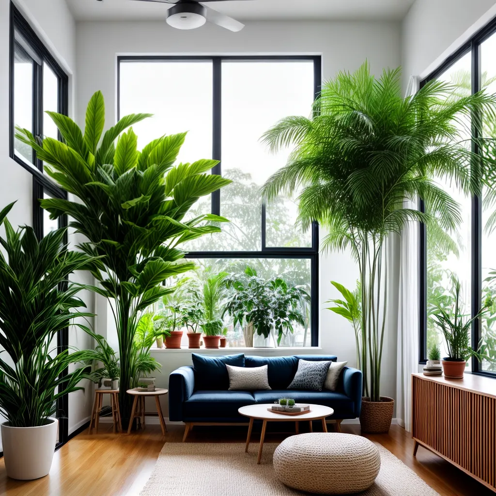 sala plantas internas aconchegante