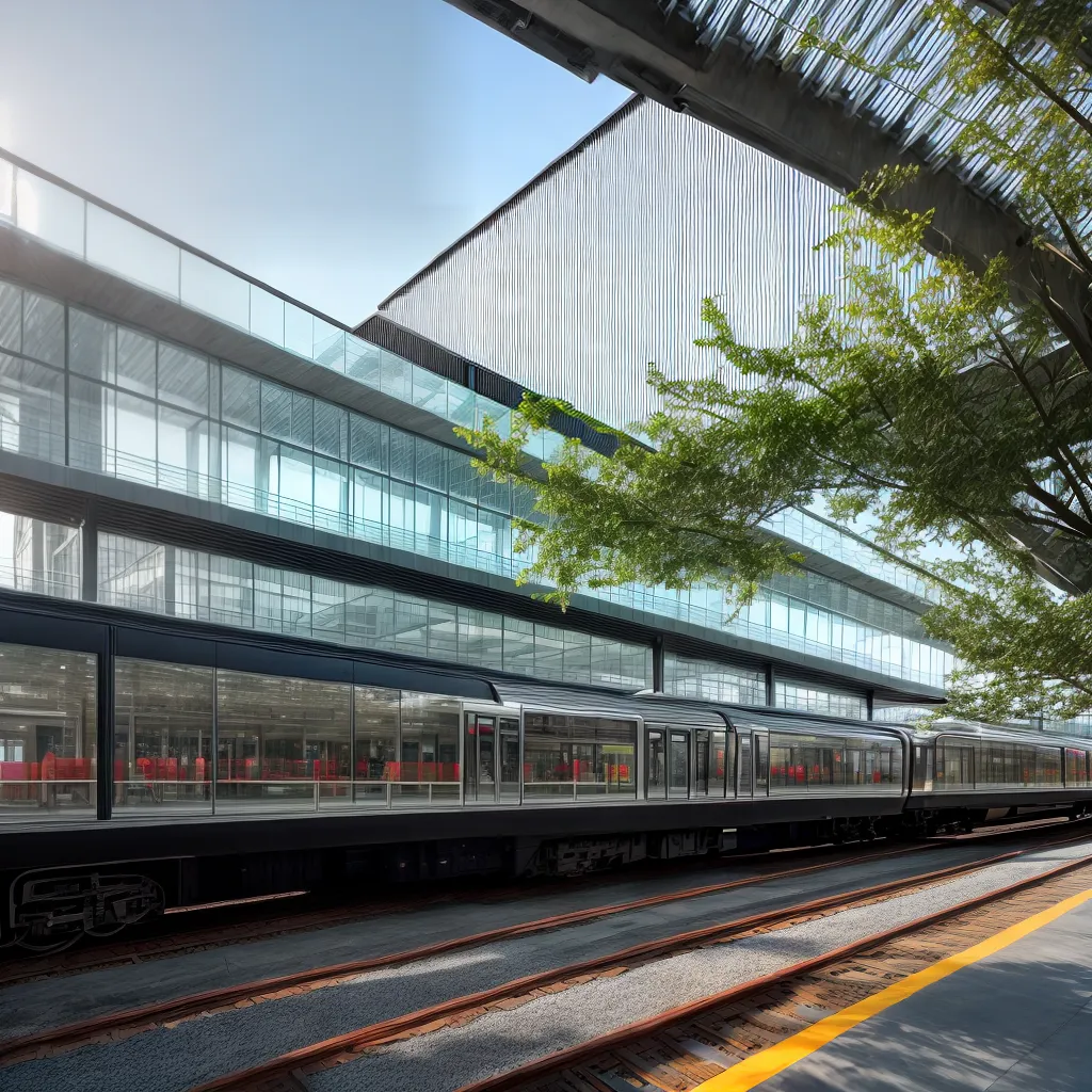 estacao trem arquitetura moderna conectividade