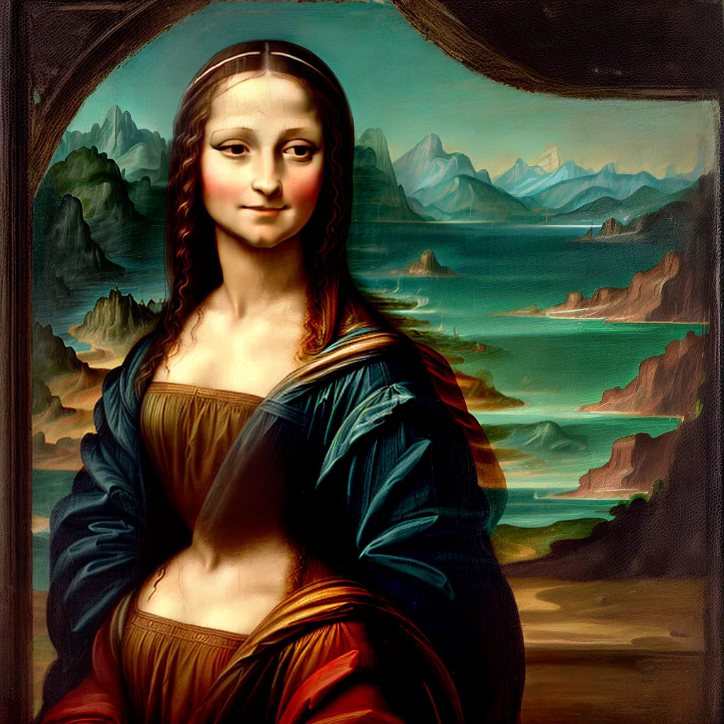 renascimento mona lisa mondrian abstrato