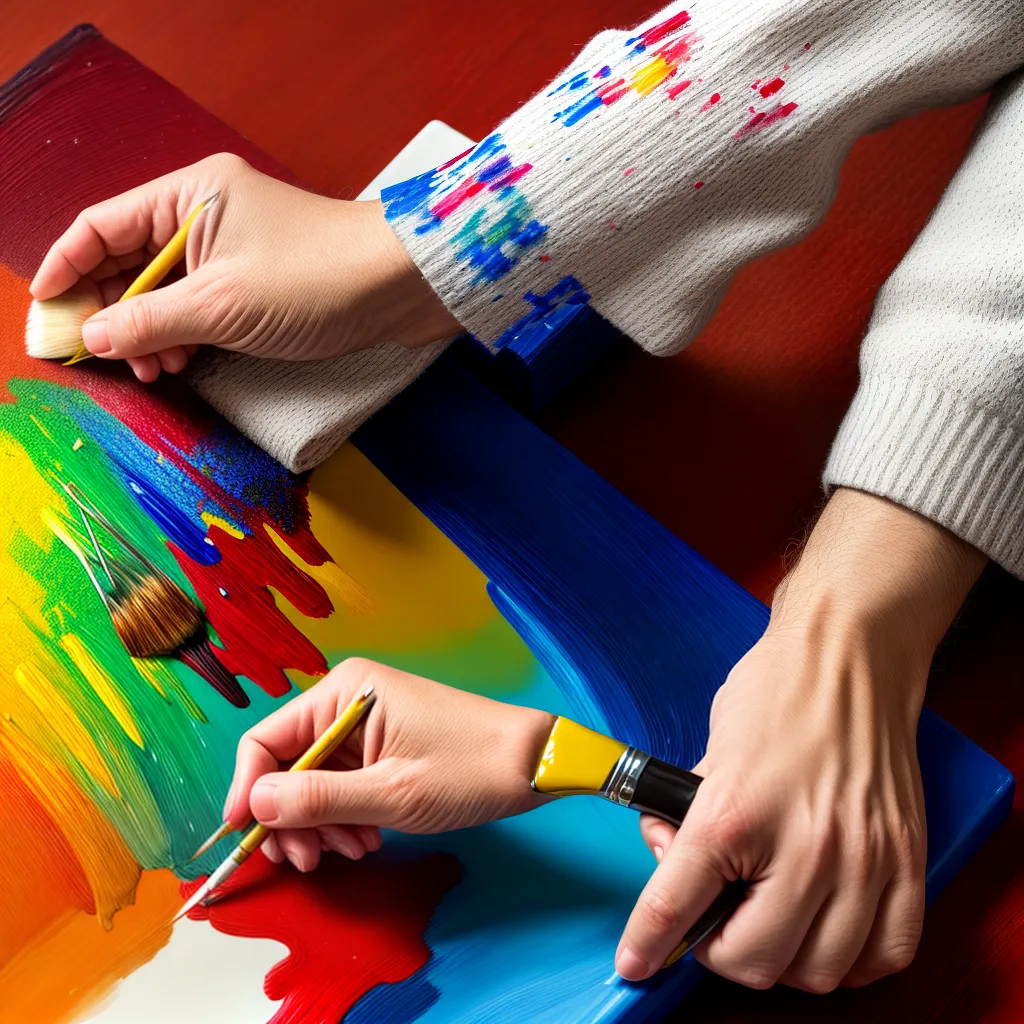 mao artista pincel pintura oleo mao artista pincel pintura oleo