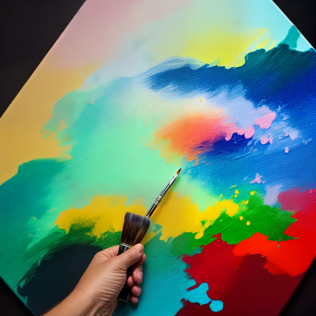 pincel esgrafiado cores artista