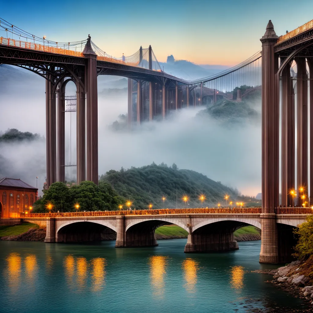 ponte majestosa conexao viagem unidade