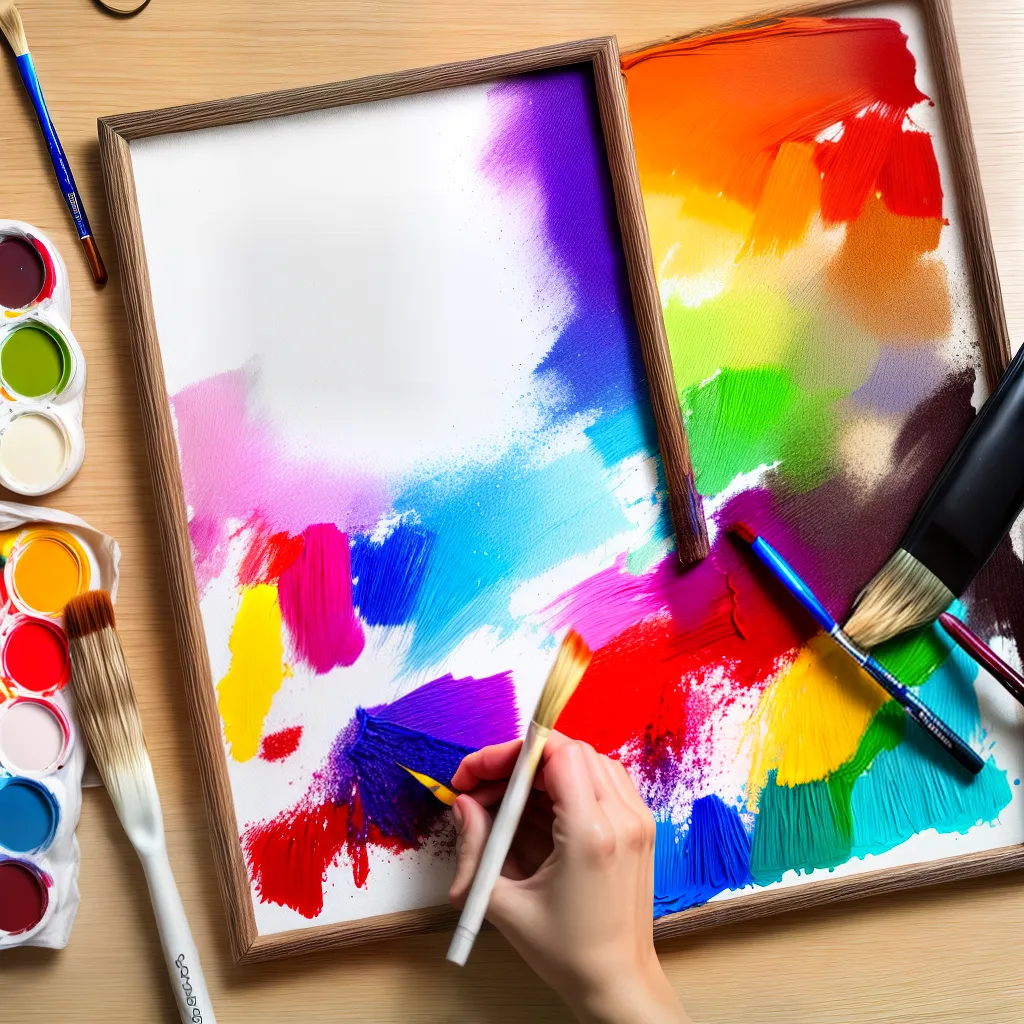 paleta pintura artistica mao tecido