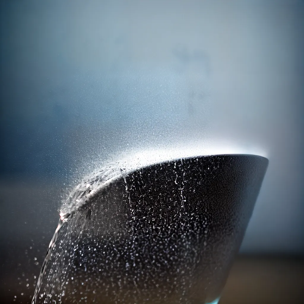 torneira economia agua gota copo