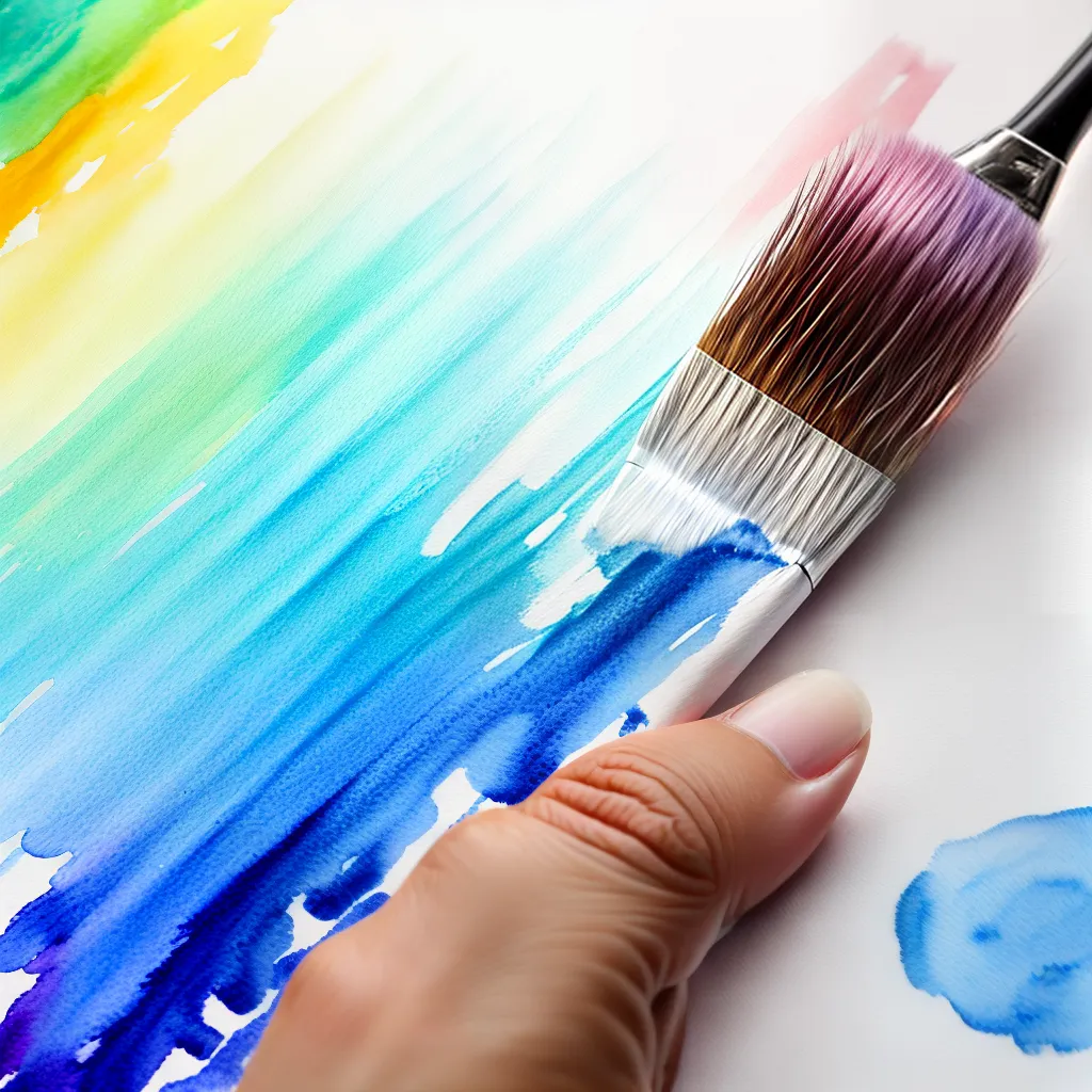 pincel agua aquarela gradiente pincel agua aquarela gradiente