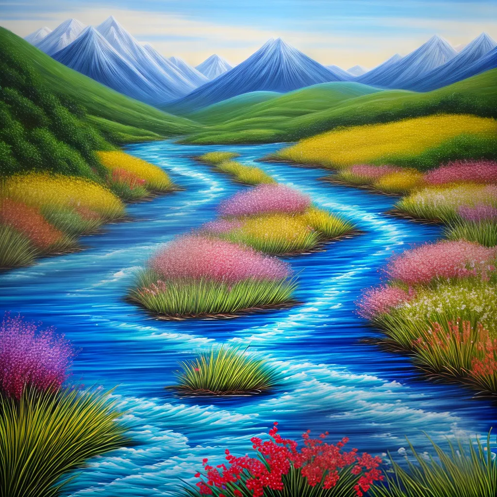 pintura seda paisagem colorida artista pintura seda paisagem colorida artista