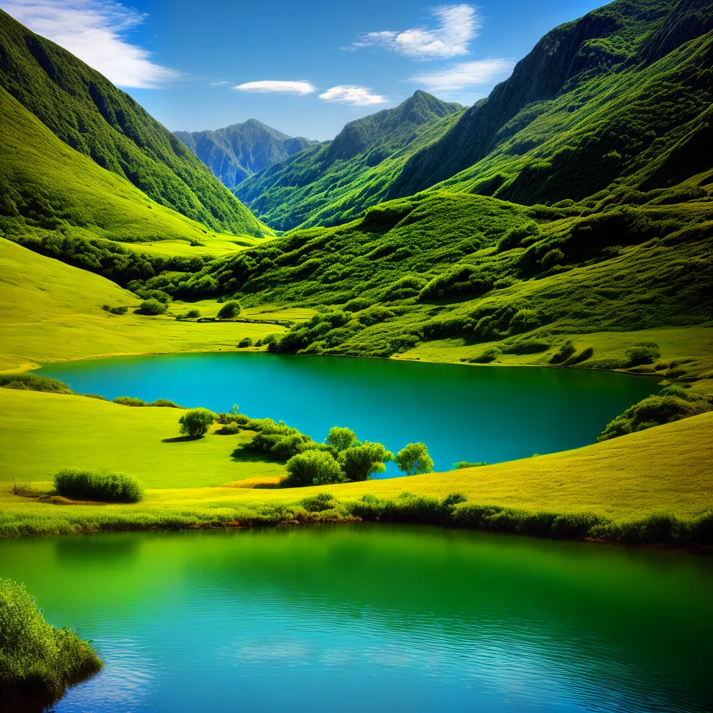 pintura digital photoshop paisagem colorida