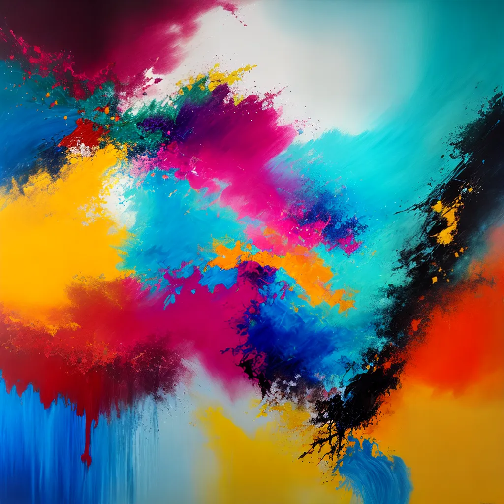 pintura abstrata vibrante cores pintura abstrata vibrante cores