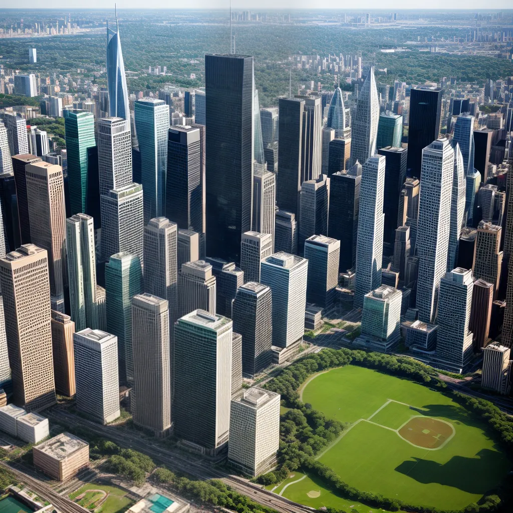cidade moderna arranha ceus pessoas parques cidade moderna arranha ceus pessoas parques