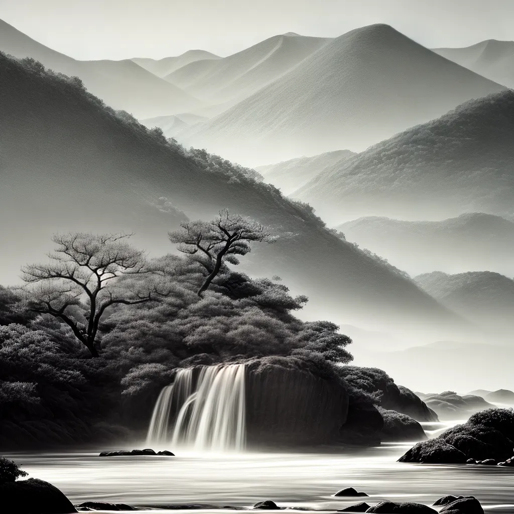 paisagem sumi e pintura japonesa paisagem sumi e pintura japonesa