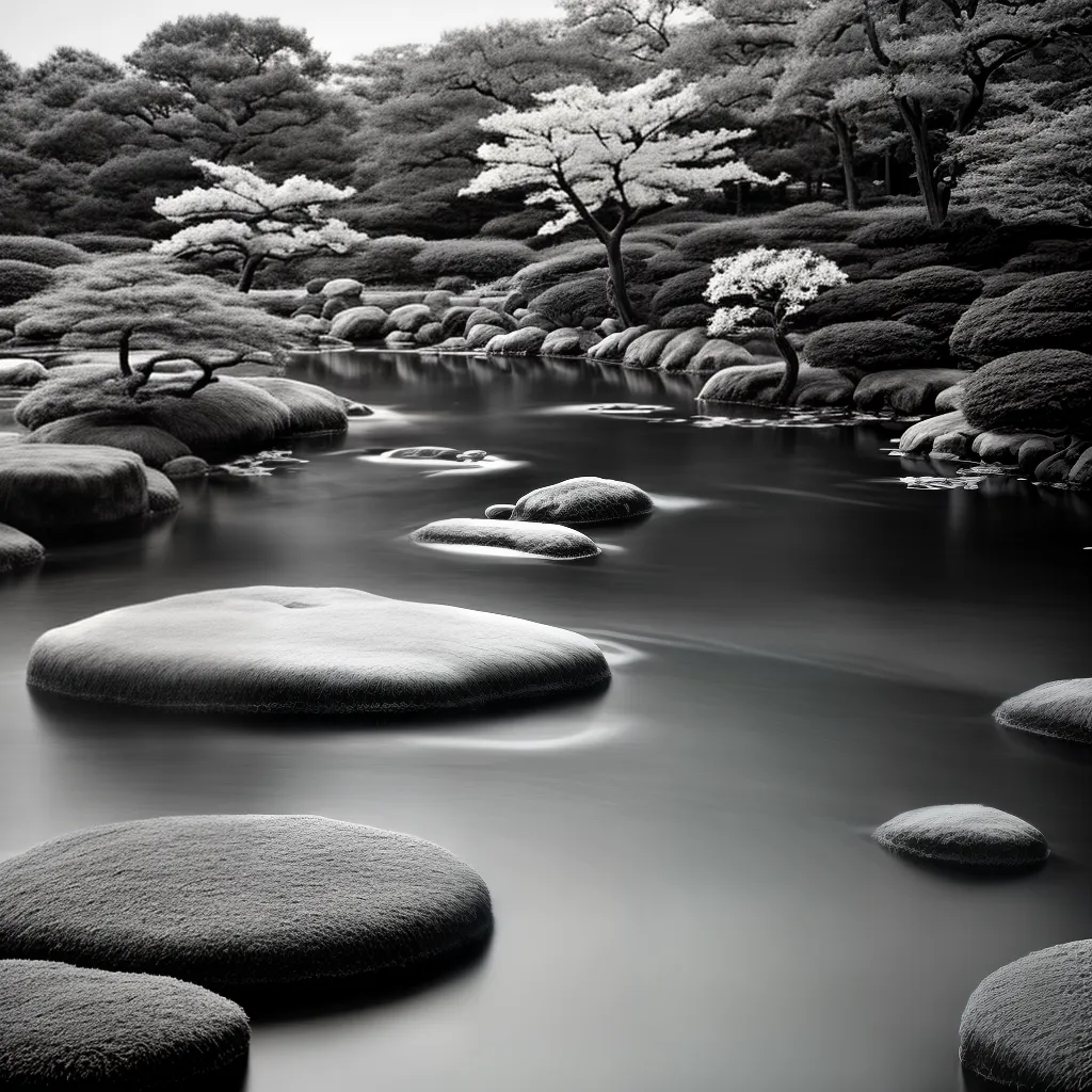 pintura japonesa preto branco jardim sereno pintura japonesa preto branco jardim sereno