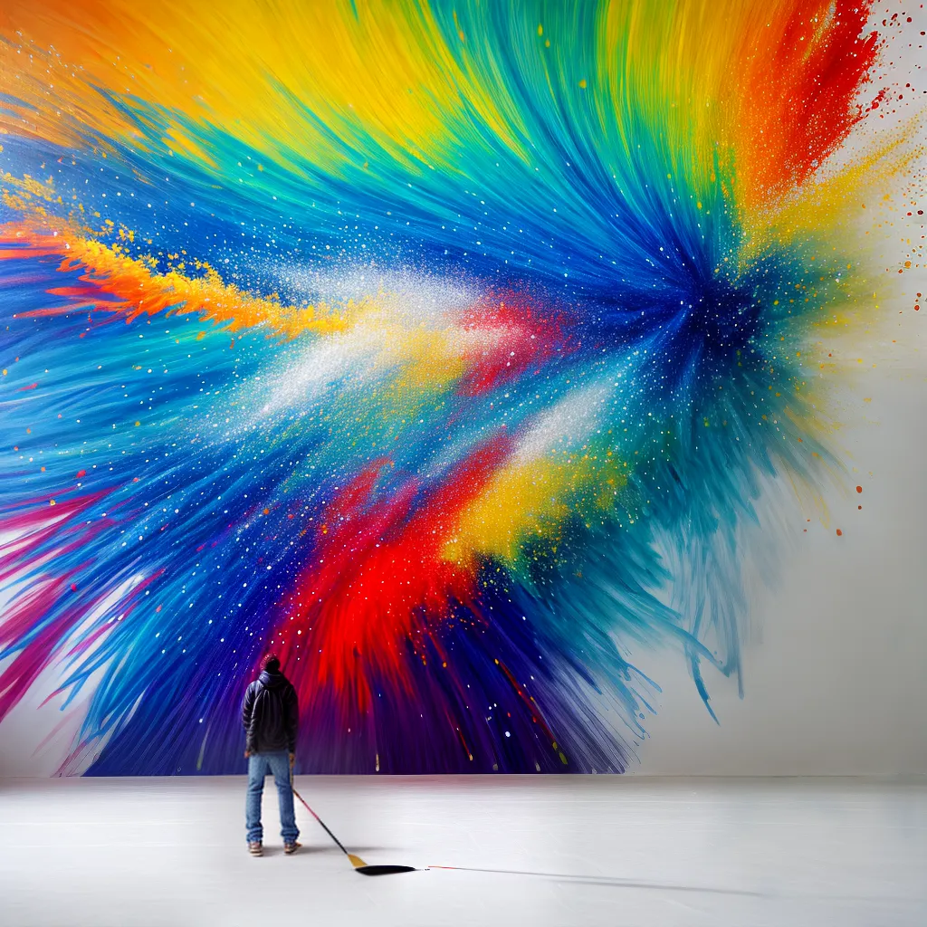 pintor criativo cores movimento pintor criativo cores movimento