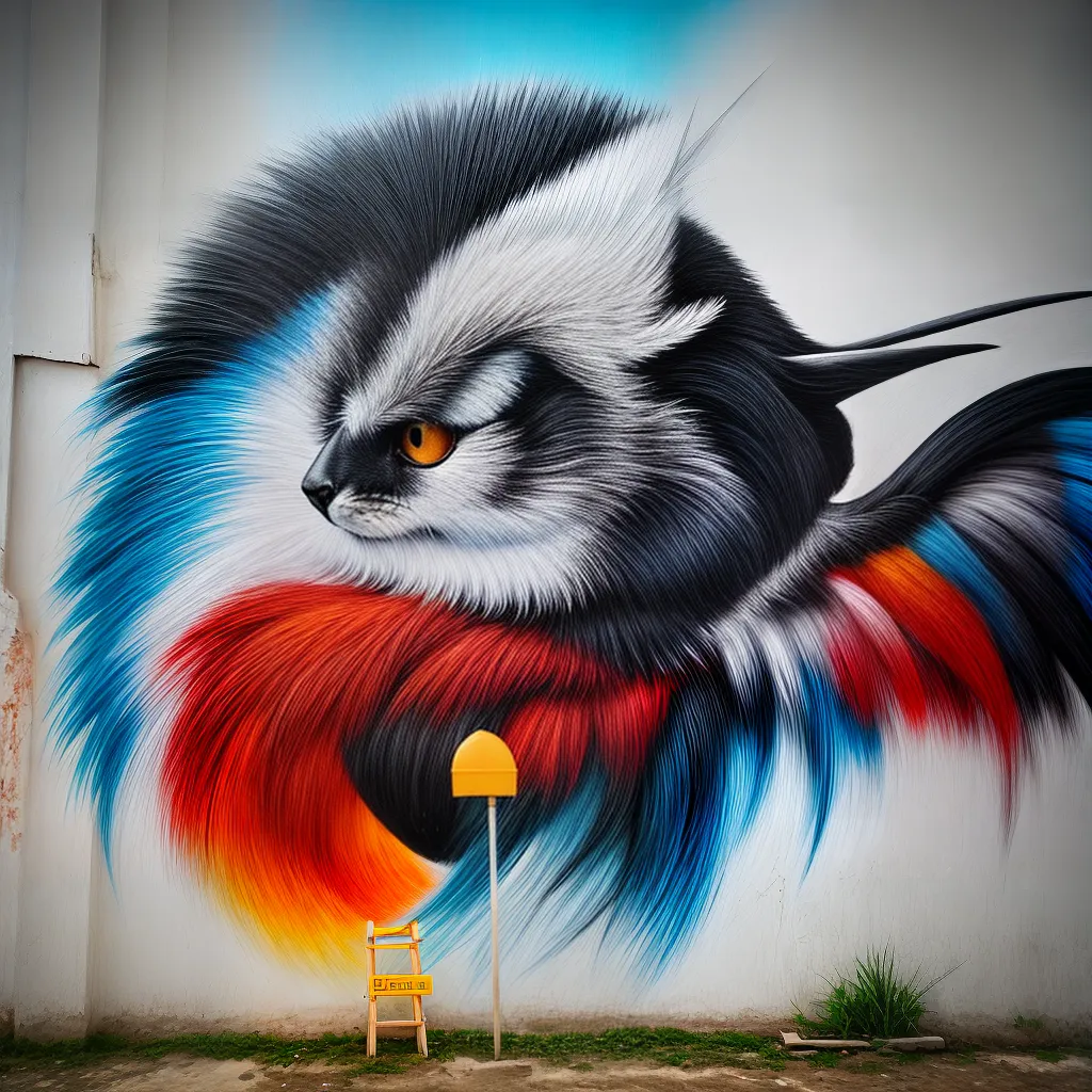 artista mural pincel tinta criatividade