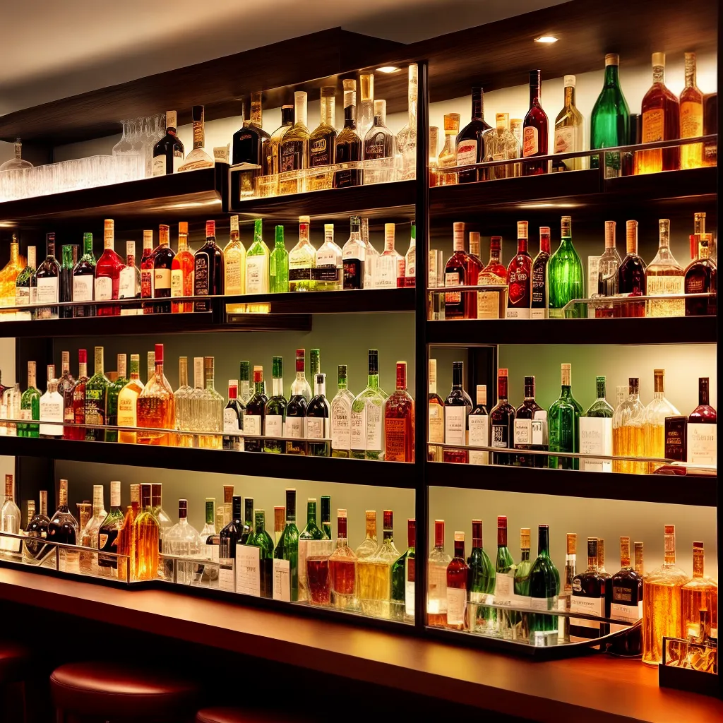 bar em casa elegante bebidas iluminacao