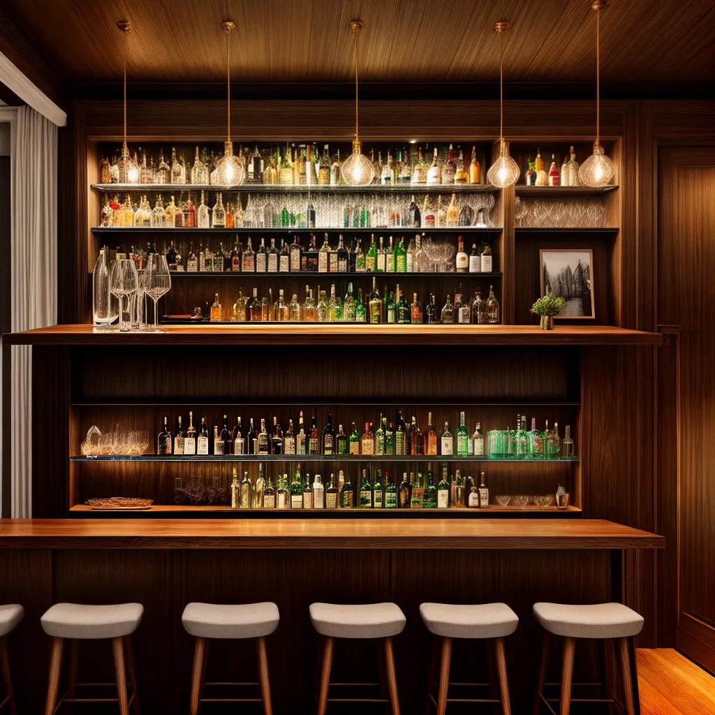 bar em casa madeira ambiente acolhedor