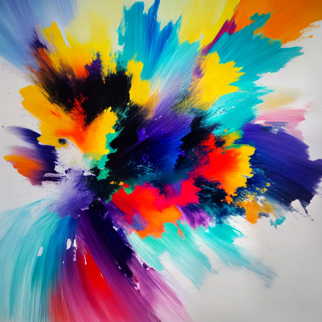 pintura abstrata artista cores criatividade