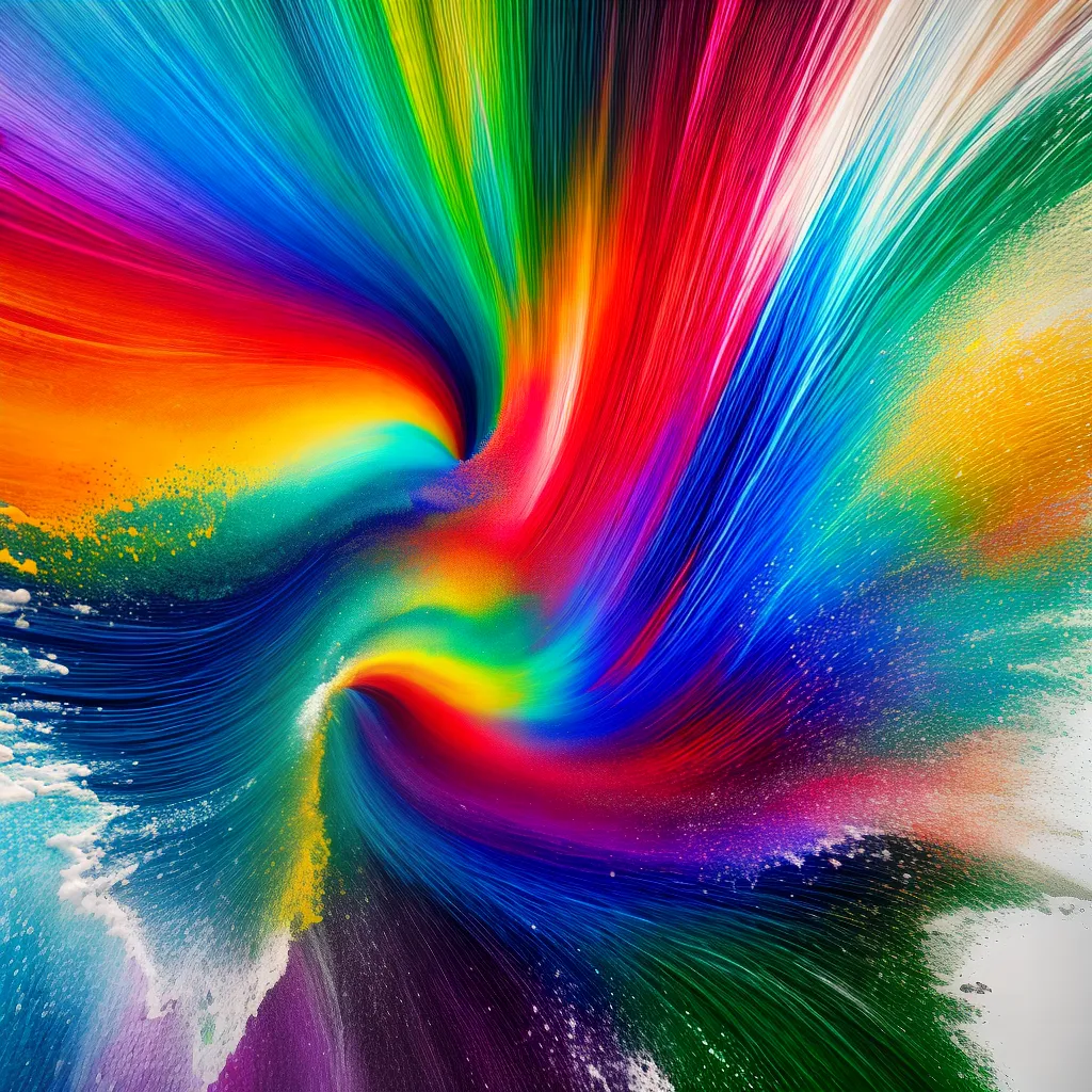 pintura abstrata cores fluidas