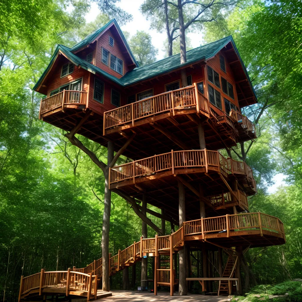 casa na arvore encantadora natureza 1