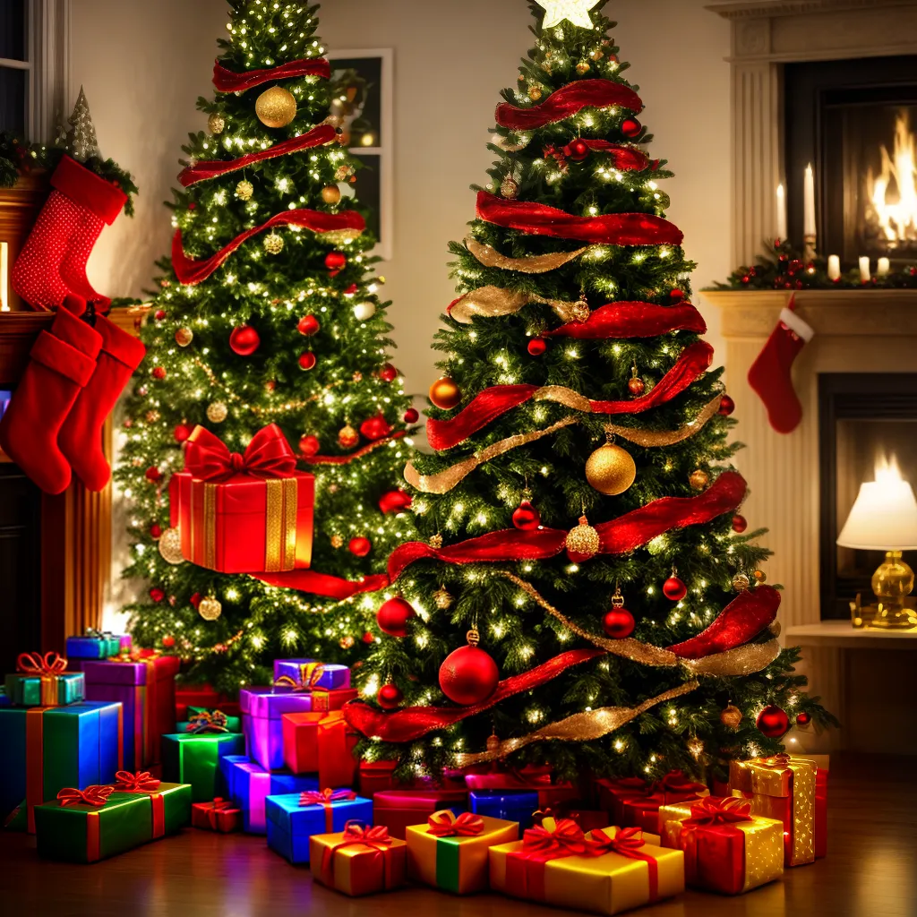 arvore natal ornamentos diversidade magia