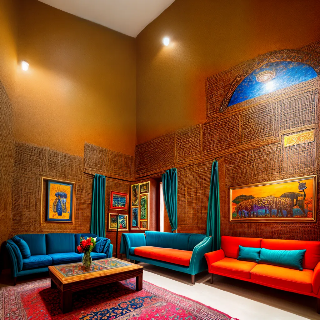 sala colorida arte africana decoracao sala colorida arte africana decoracao