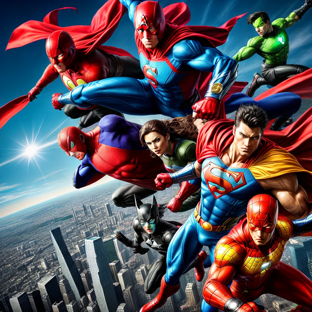 super herois unidos cidade papel de parede