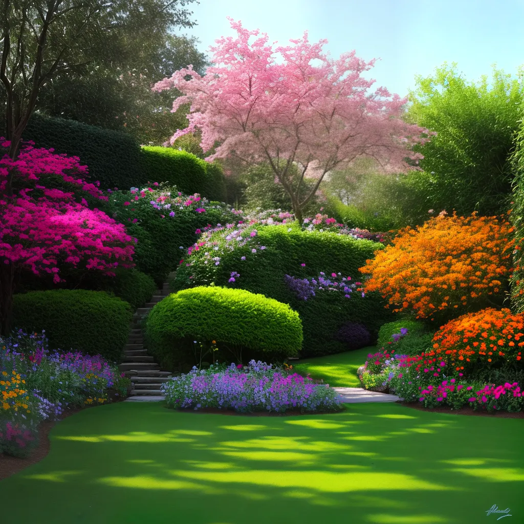 pintura jardim sol colorido impressionismo pintura jardim sol colorido impressionismo