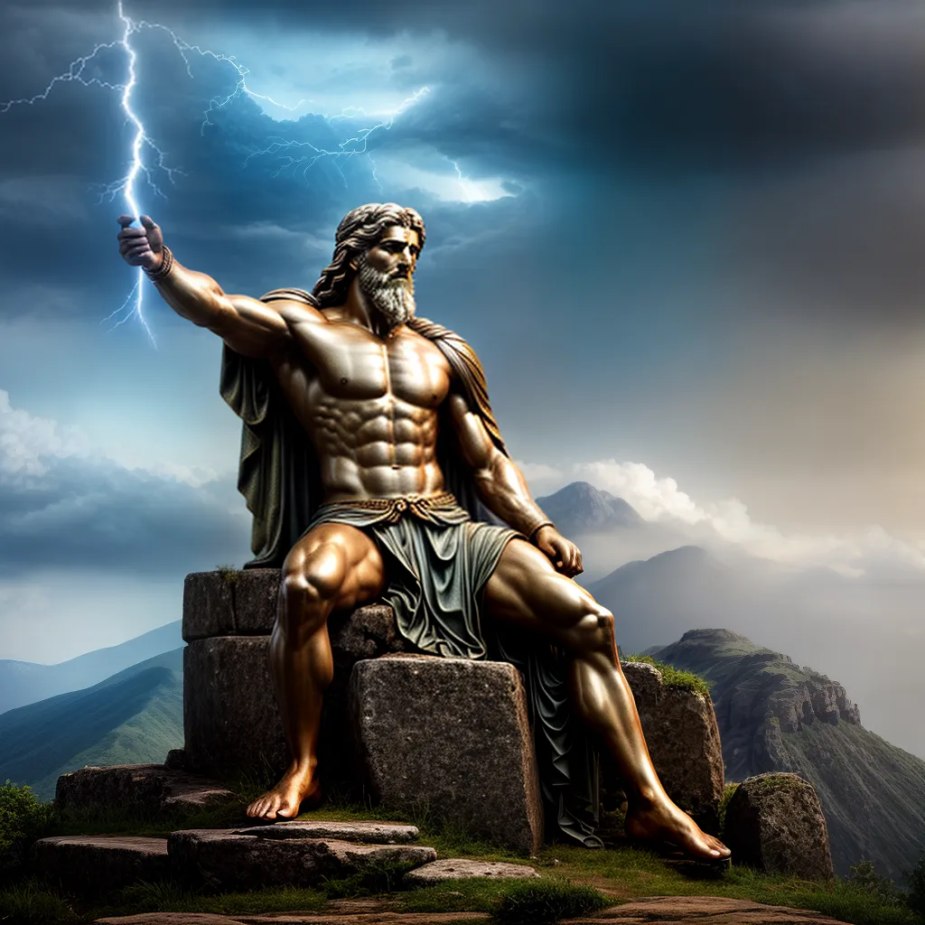 zeus montanha olimpo papel de parede