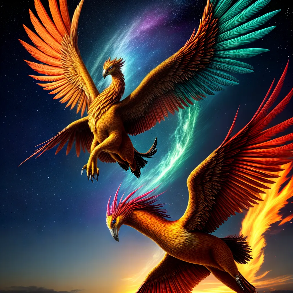 fenix voo celestial mitologia