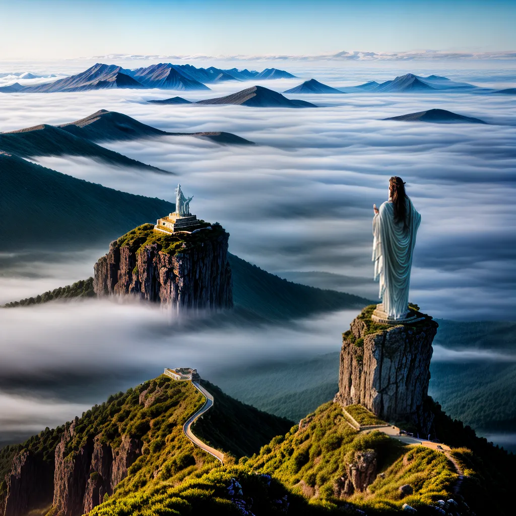 deusa grega montanha nuvens mitologia