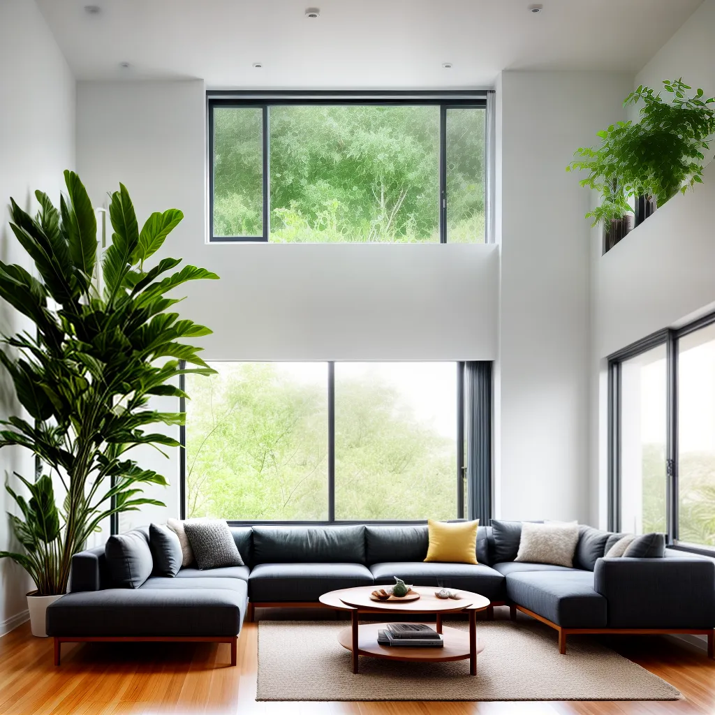 sala estar serena natureza luz