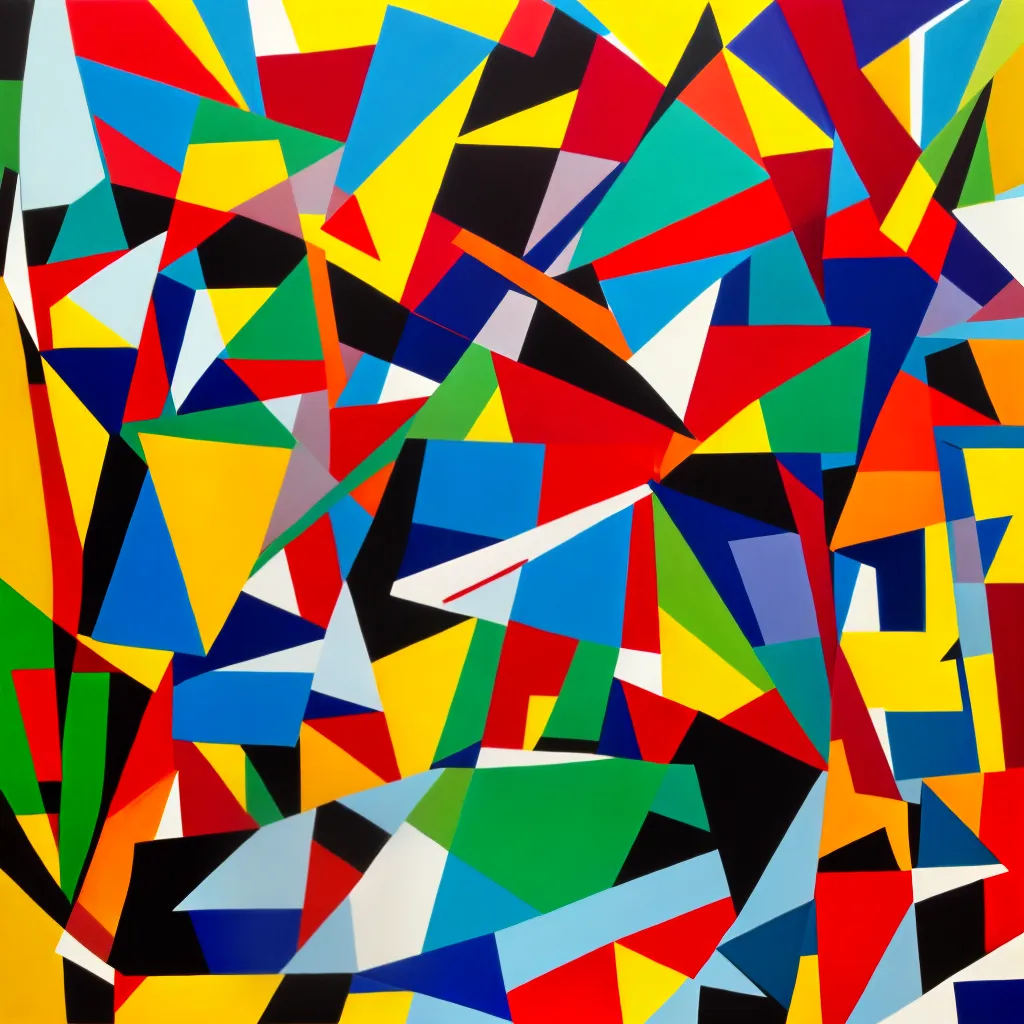 cubismo pintura geometrica cores vibrantes cubismo pintura geometrica cores vibrantes