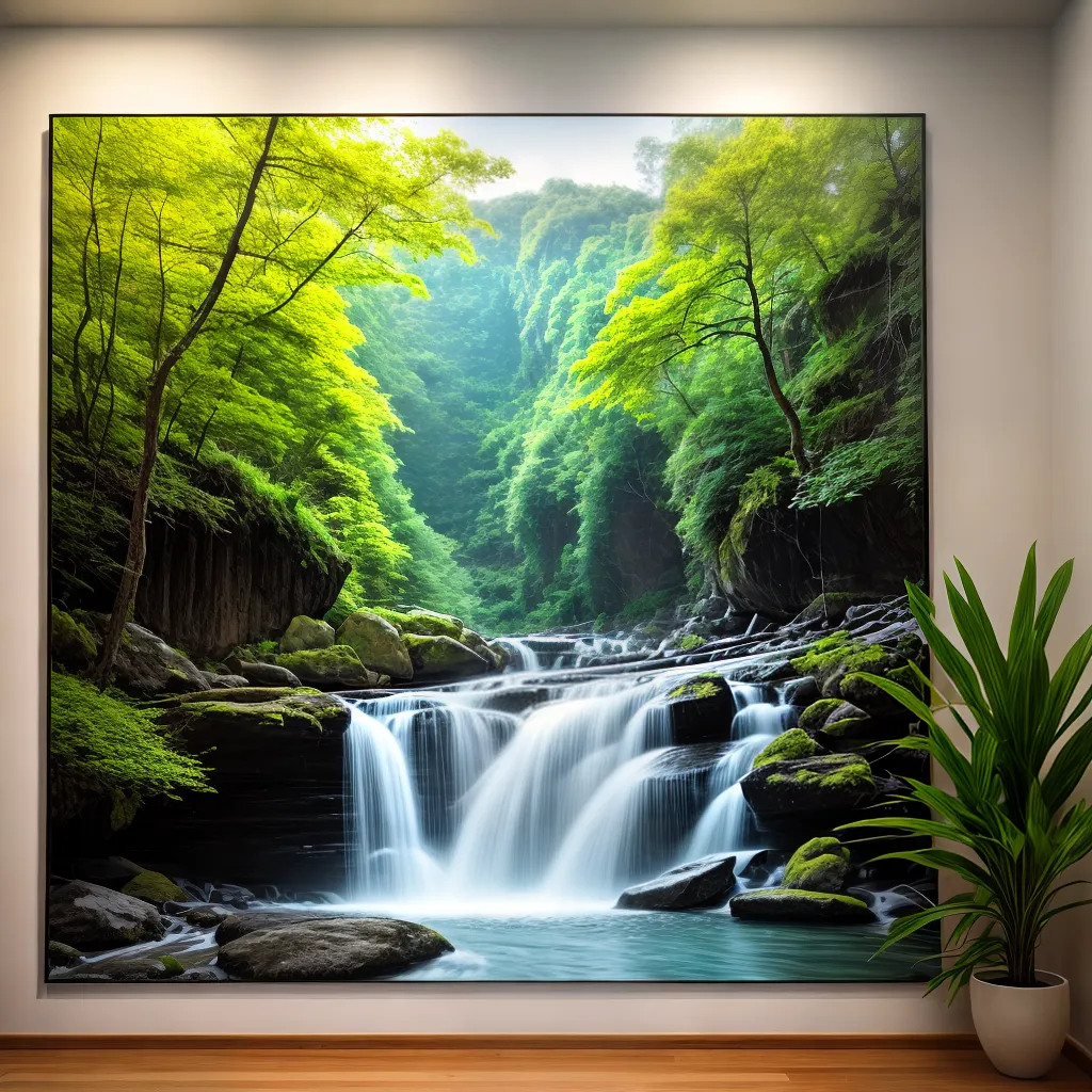 sala arte pintura paisagem meditacao