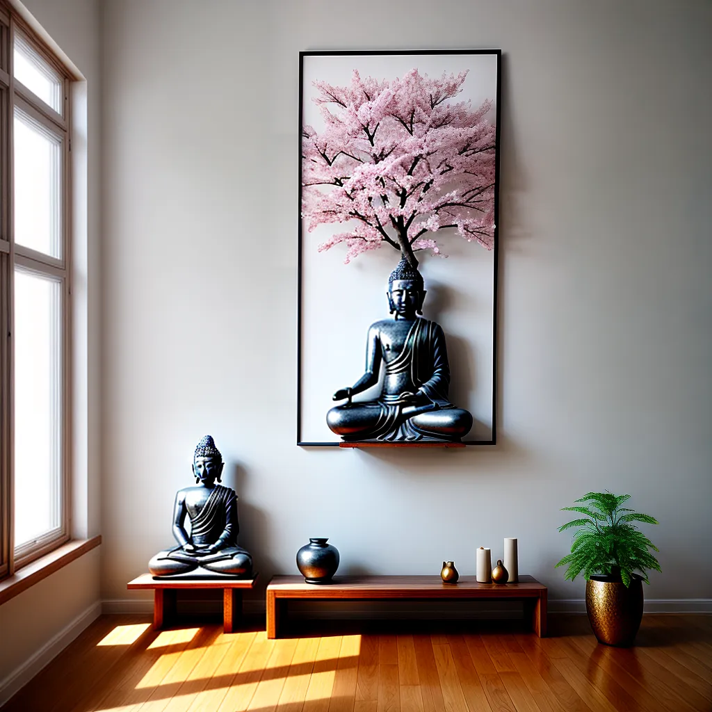 sala arte natureza buda fengshui