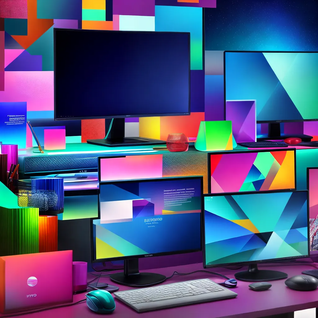 setup desktop moderno design grafico setup desktop moderno design grafico