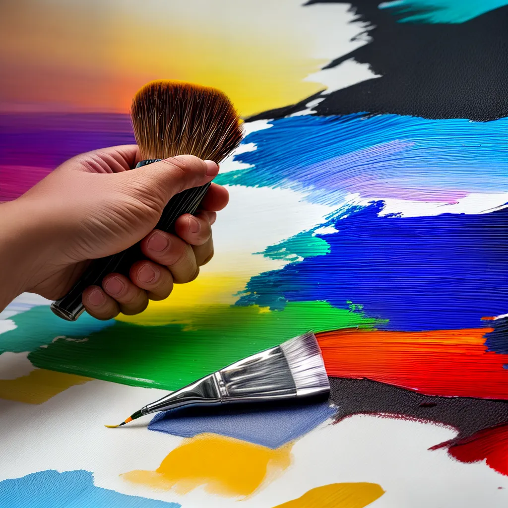 arte paleta raspar textura pintura