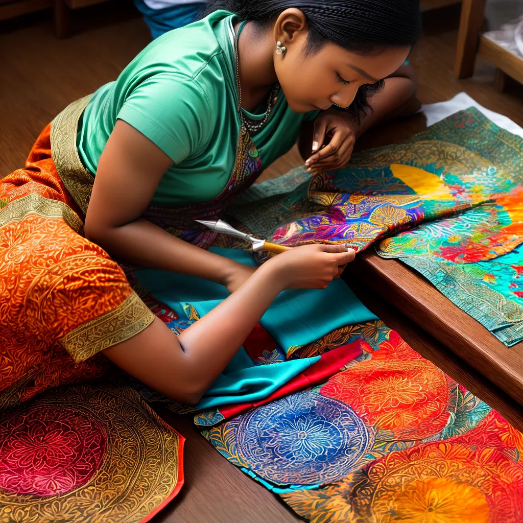 arte batik artista tecnica tecido arte batik artista tecnica tecido