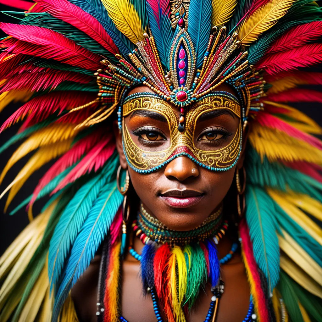mascara tribal feathers ancestral art mascara tribal feathers ancestral art