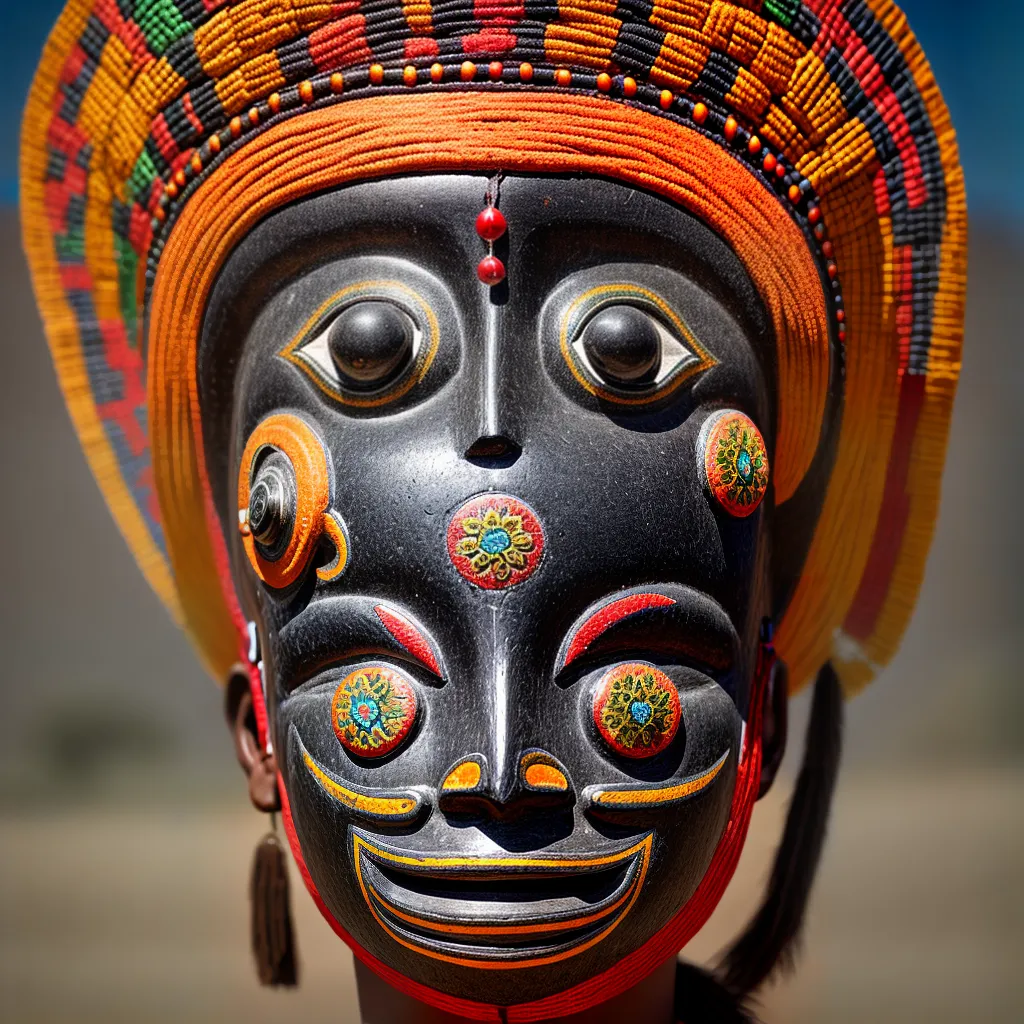 mascara tribal artesanato colorido mascara tribal artesanato colorido