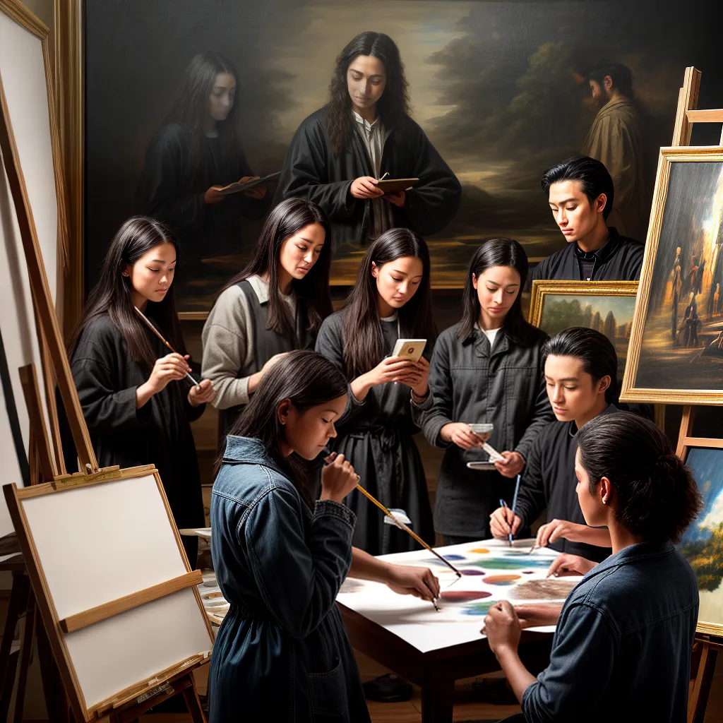 pintura artistas estudio realismo