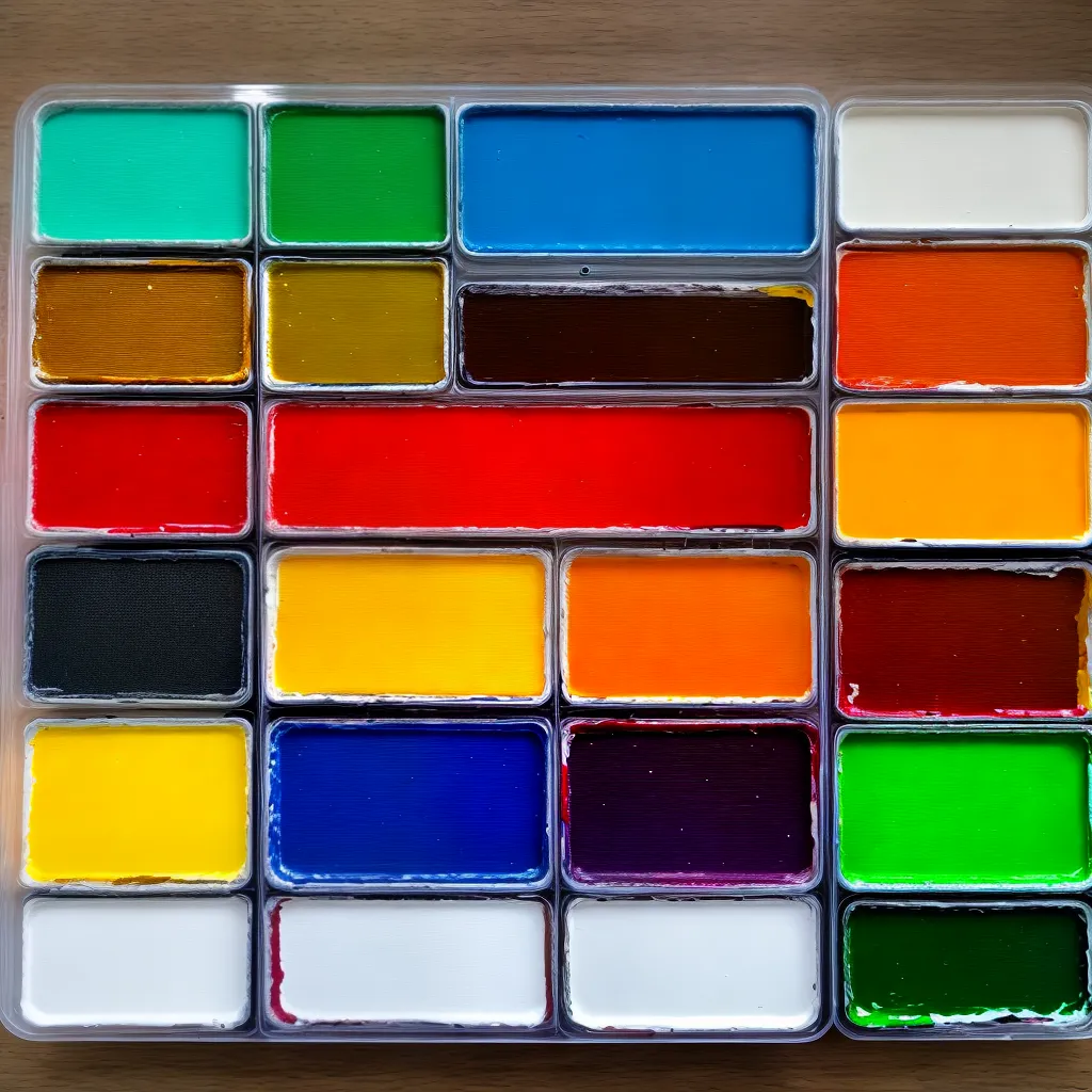 paleta pintura oleo acrilica
