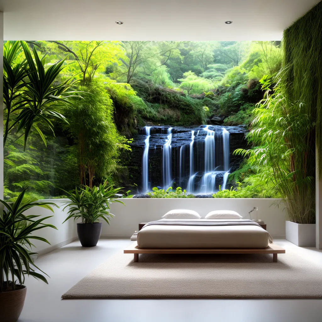 quarto sereno luz plantas