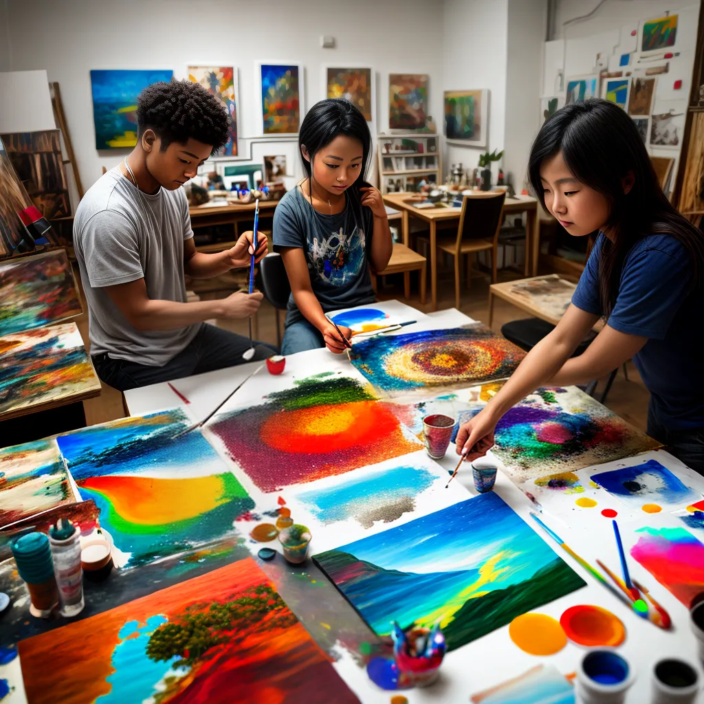 estudio pintura artistas cores realismo