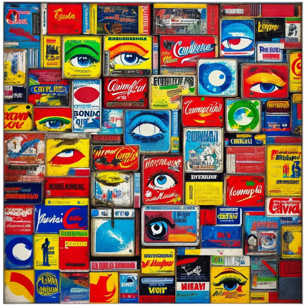 pop art icones cultura colorida