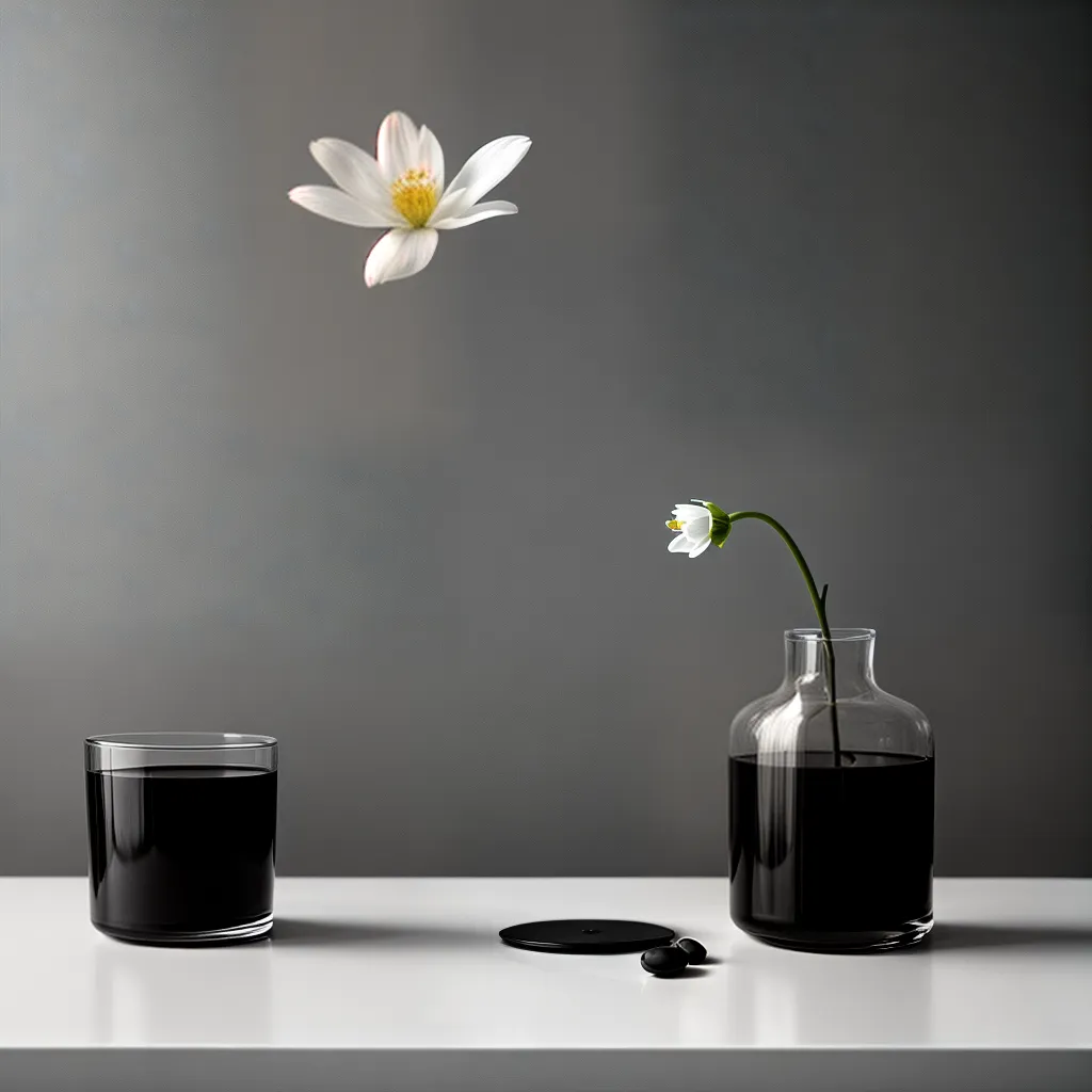 flor branca vaso mesa minimalismo flor branca vaso mesa minimalismo
