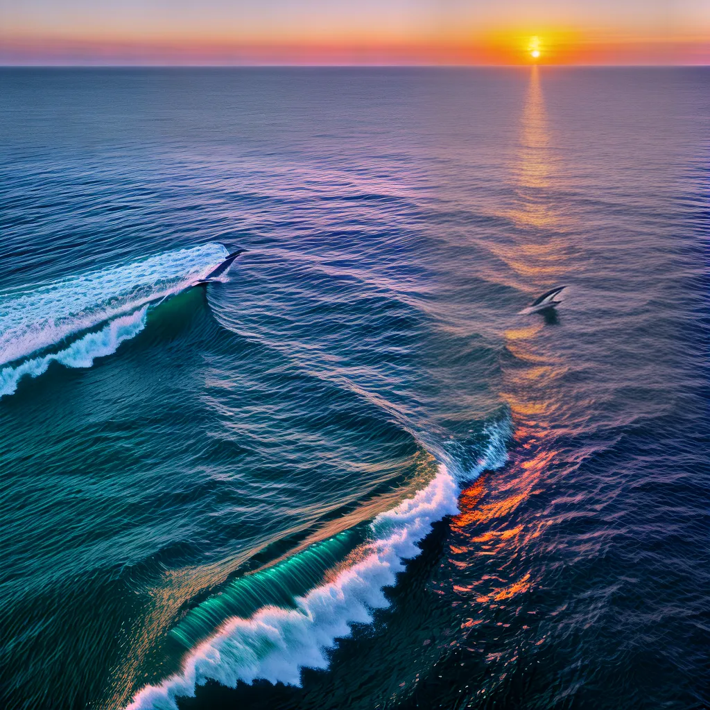 por do sol oceano dolphins wallpaper por do sol oceano dolphins wallpaper