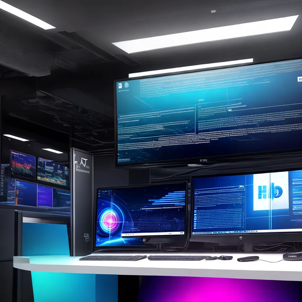 computador futurista tecnologia avancada computador futurista tecnologia avancada