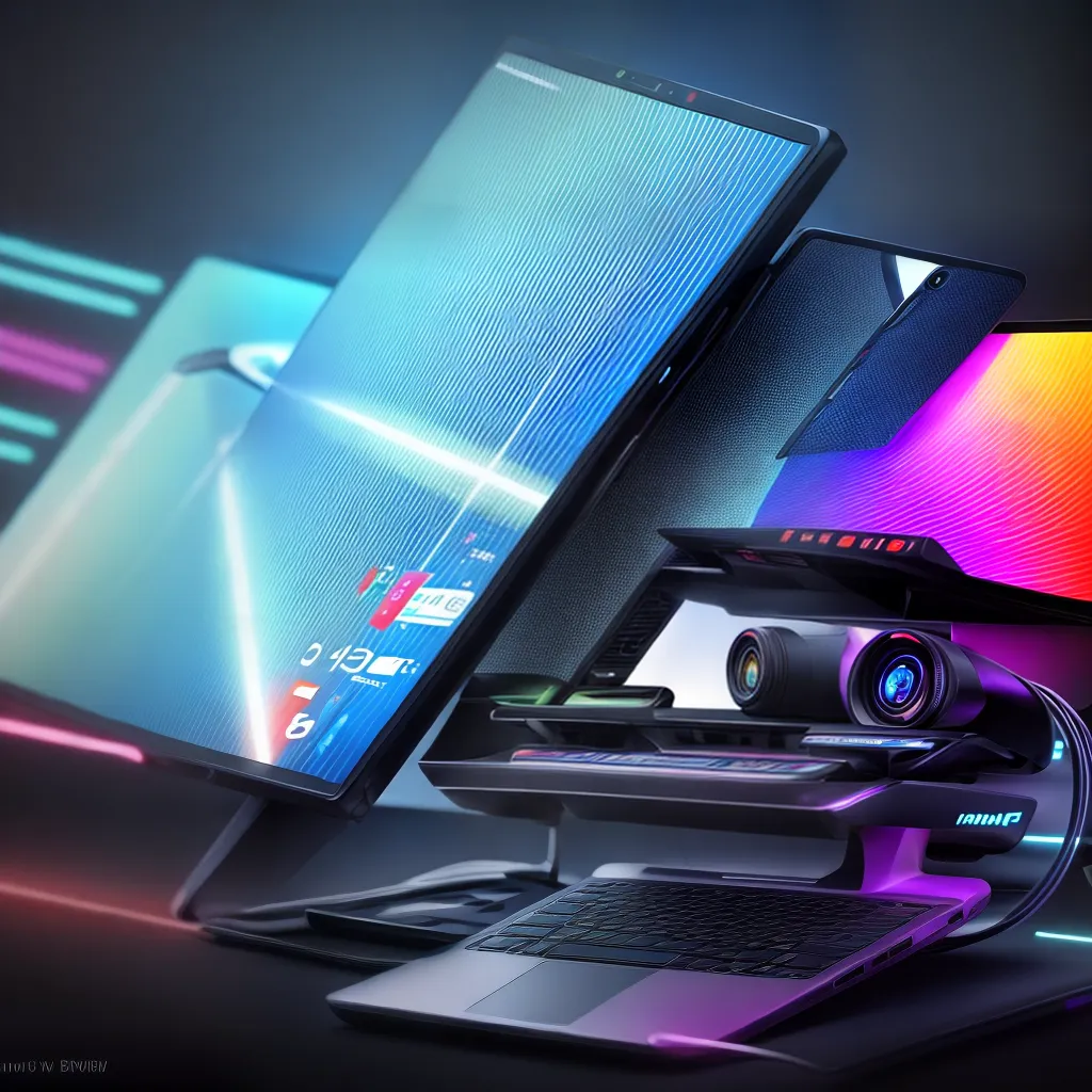 setup futurista cores geometricas setup futurista cores geometricas