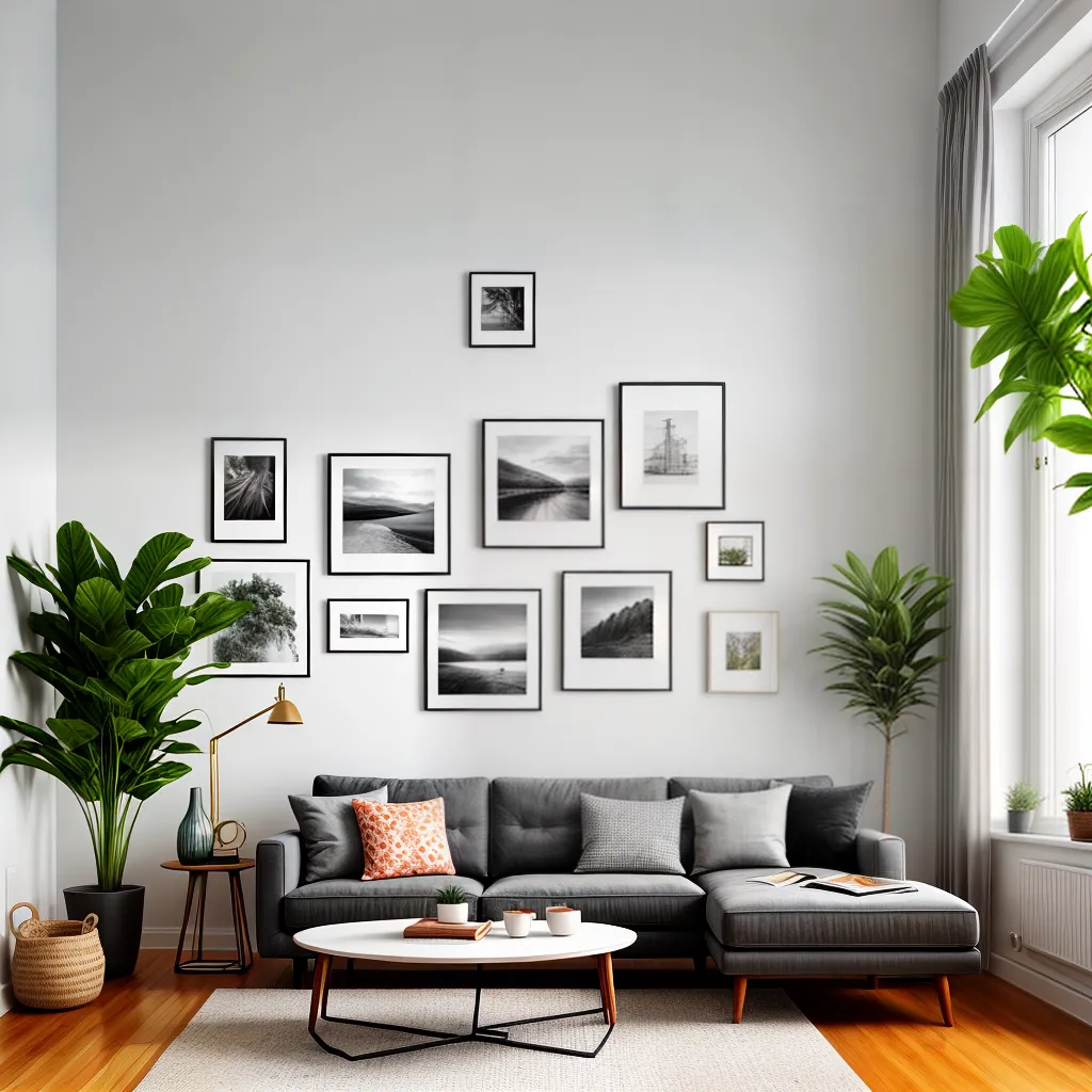 sala apartamento sofa cinza plantas sala apartamento sofa cinza plantas